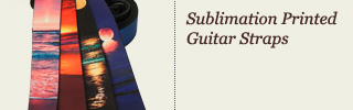 Sublimation Printed Guitar Straps